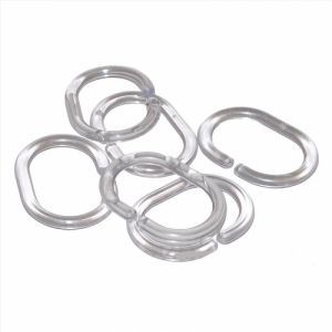 Комплект колец к карнизам для душа прозрачные 12шт.