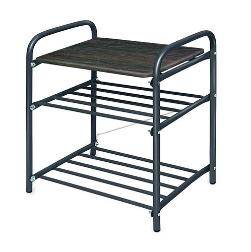 Банкетка 2 (500х330х450) с сидением МДФ,серый разборн.Б2/ДШ Ника