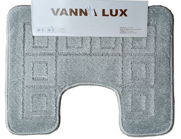 Коврик Vanna Lux туалет (1предмет) 40х50 см серый