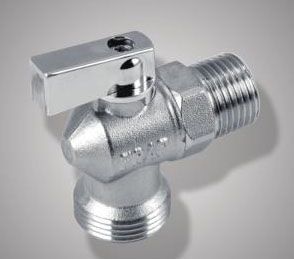 Кран шаровый  угловой F216.05 (FR 216 1/2М*3/4М) латунь (уп.20 шт) (Frap)