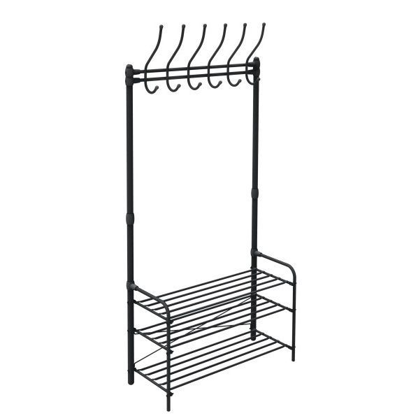 Вешалка напольная в прихожую ВПШ1/Ч черный Ника