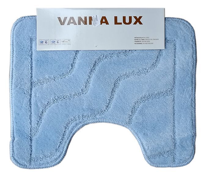Коврик Vanna Lux туалет (1предмет) 40х50 см голубой