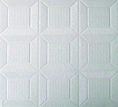 Плитка потолочная белая штампованная Карат/48 (упак.192 шт.)