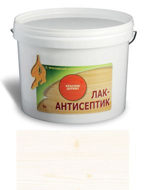 ЛАК-АНТИСЕПТИК деревозащитный состав цвет: белый 9 л (уп.1 шт.)