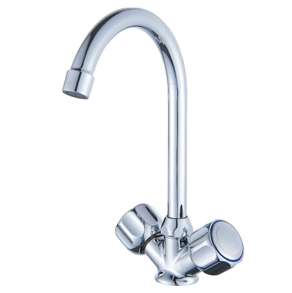 Смеситель для кухни двухручковый хром Potato Diadonna D 80-743355