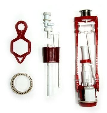 Арматура универсал.кнопочная АС-17.1М метал. (д/смывного бачка) с универ.клапаном.ниж.подв (Тула)