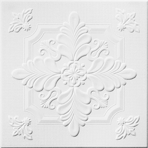 Плитка потолочная белая ламинированная Солид С-2065/36 (упак.144 шт.)