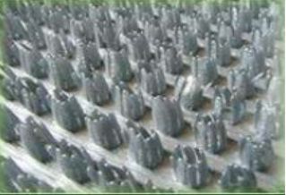 Коврик травка 60х90 серый