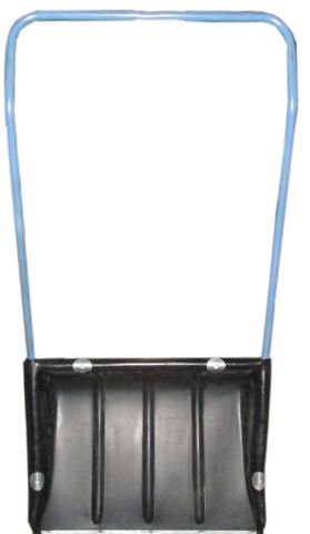 Лопата (движок, скрепер) для снега 580*450 малый (пластиковый) с П-обр.ручкой №2