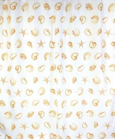 Штора для ванной тканевая бежевая, 1032, "Залел", 180*200