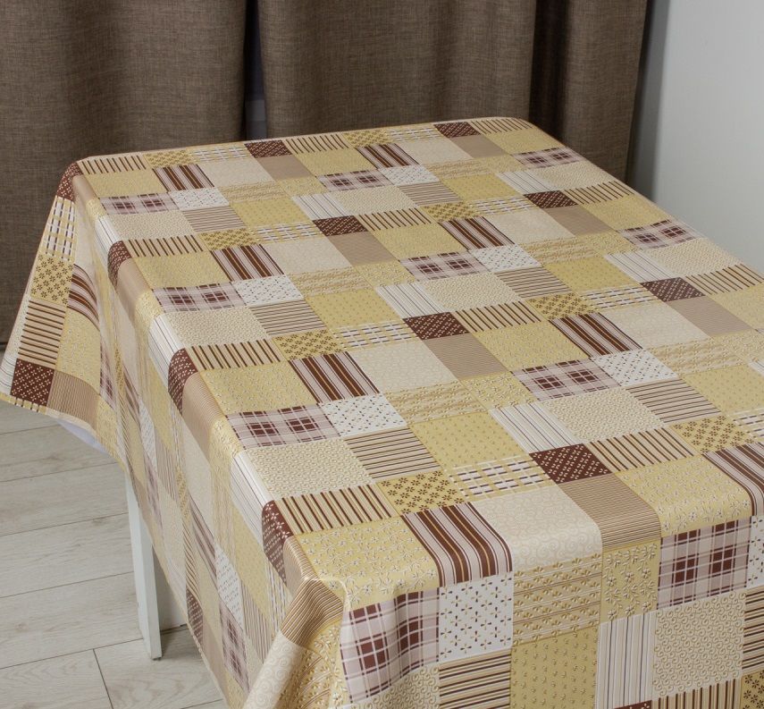 Клеенка на нетк.основе "Mirror" Этюд (беж) (1,40х20м)