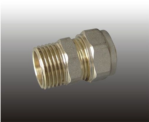 Соединитель прямой (патрубок) ц/ш латунь F 306.3206 (FR 3202-S32х1/2М) (уп.20шт.) Frap