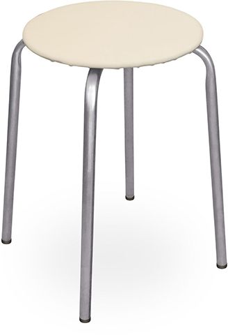 Табурет "Эконом" ТЭ2/Б на 4-х опор.(кругл.сидение. ДСП) беж. Ника