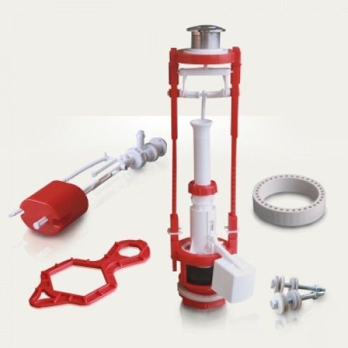 Арматура универсал.кнопочная АС-17.1 (д/смывного бачка) с универс.клапаном.нижн.подв.воды (Тула)