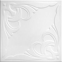 Плитка потолочная белая ламинированная Солид С-2041/34 (упак.136 шт.)