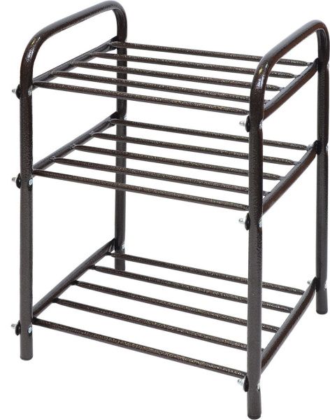 Этажерка "Комфорт1" узкая (500х330х450) 3-х ярусн. разборн. ЭТК1/А Ника