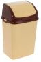 Ведро для мусора 4л бежевое "Камелия"