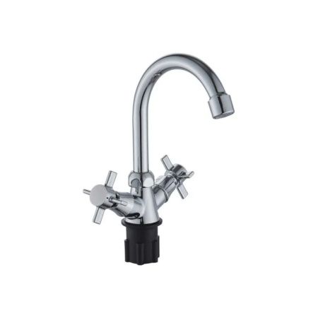 Смеситель для раковины двухручковый  хром  Potato Эверест B10-354