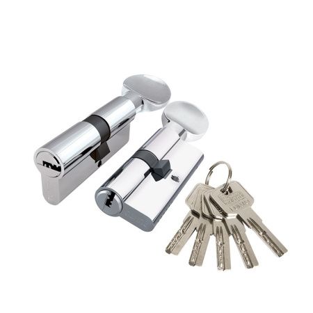 Цилиндровый механизм Z3002Knob80 хром