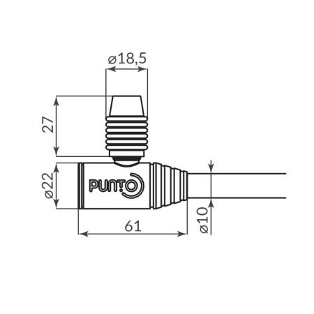 Замок тросовый PK-BIKE-1012-KEY (10х1200) 2key/подвес