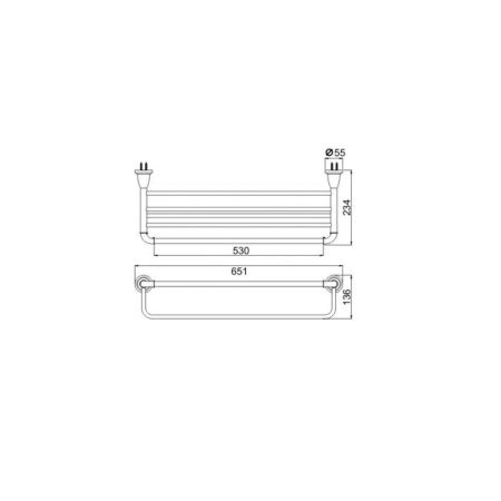 Полка для полотенец P7211 (72 серия)