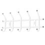 Вешалка настенная ВНТ5М/МБ 5-крючков (485 х 215 мм.) матовый бел. Ника (упак.5 )