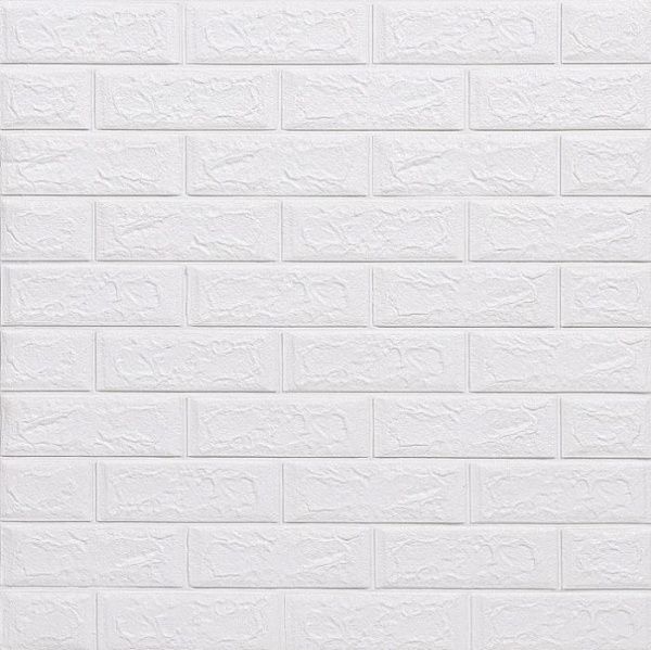 Панель самокл. 3D 700х770х3,0мм арт.311 «Кирпич белый» (упак. 10/15шт.) (ДЕКОФИКС)