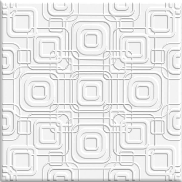 Плитка потолочная белая ламинированная Солид С-2070/36 (упак.144 шт.)