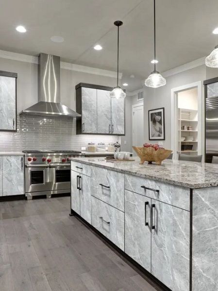 Пленка с/к Делюкс Professional арт.12020004 (серый мрамор) 0.45х6м