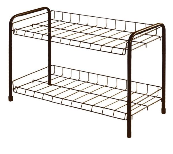 Этажерка 3 для обуви разборн. ЭТ3/А (435х660х300) 2полки медн.антик Ника