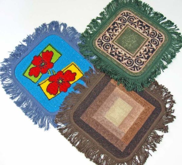 Коврик для стула 33х33 Люксор (с бахромой)