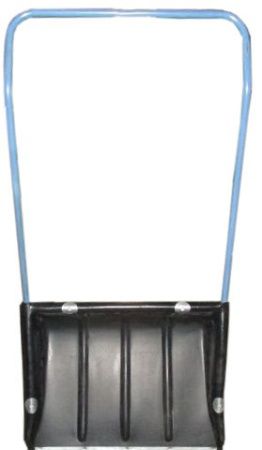 Лопата (движок, скрепер) для снега 580*450 малый (пластиковый) с П-обр.ручкой №2