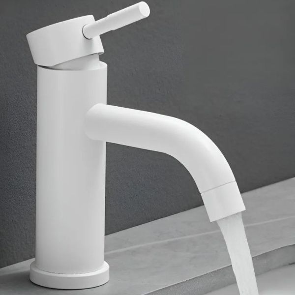 Смеситель для раковины монокомандный  белый  Potato Эверест B10-2017M