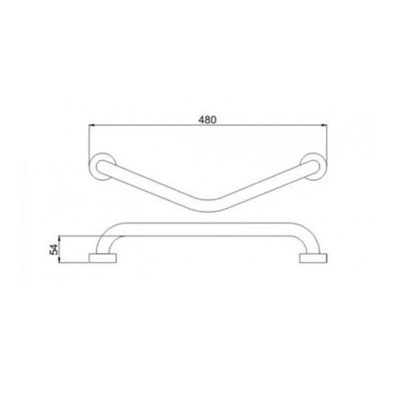 Поручень для ванны Potato P 3517