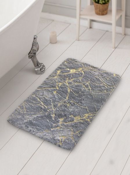 Коврик My Bunny плюшевый (1 предмет) 50х80 серый молния