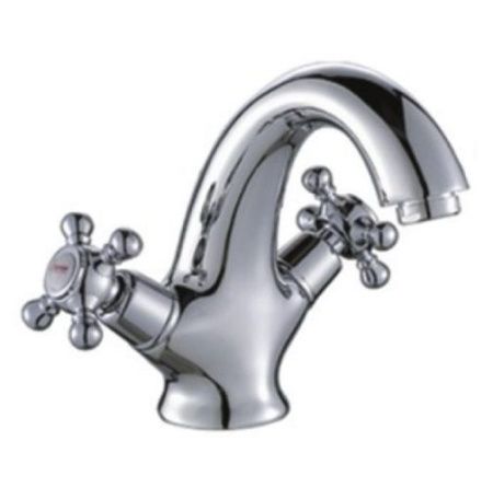 Смеситель для раковины двухручковый хром Potato P 1071-7