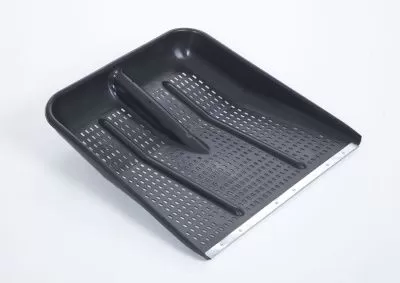 Лопата для снега пластиковая 470*470 с мет.планкой перфорированная (Ижевск) (упак.5шт.)