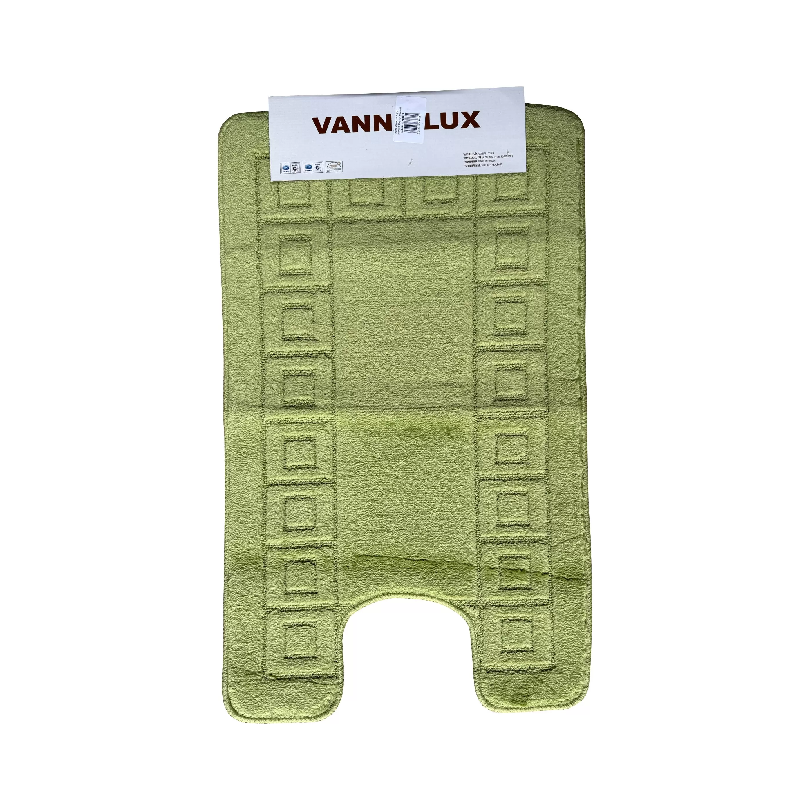 Коврик Vanna Lux туалет (1предмет) 50х80см зеленый