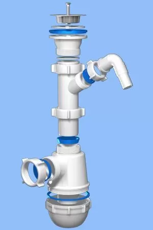 А-2000 Арматура для бачка унитаза без впускного клапана АНИ ПЛАСТ