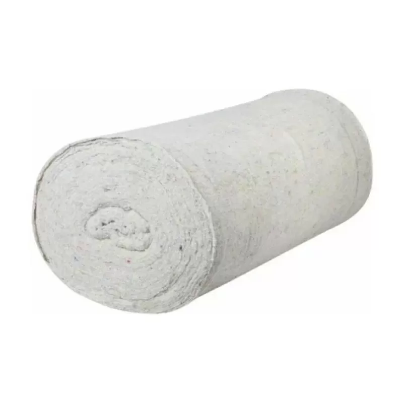 Полотно холстопрошивное шир. 0,75 м. пл.180-200 (рулон 50м) БЕЛОЕ