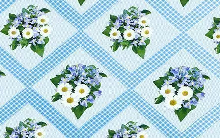 Клеенка на тк.основе "Колорит" 429/1 гол.ромаш.фиалки(1.26х25м)