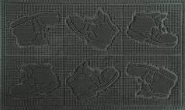 Коврик резиновый PIN MAT 45х75 (ботинки)