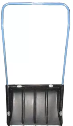 Лопата (движок, скрепер) для снега 580*450 малый (пластиковый) с П-обр.ручкой №2