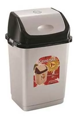 Ведро для мусора 18л серое "Камелия"