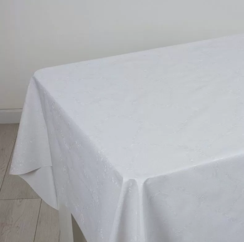 Клеенка на тк.основе "Stars" ZFS-8509A Белый шепот (1.40х20м)